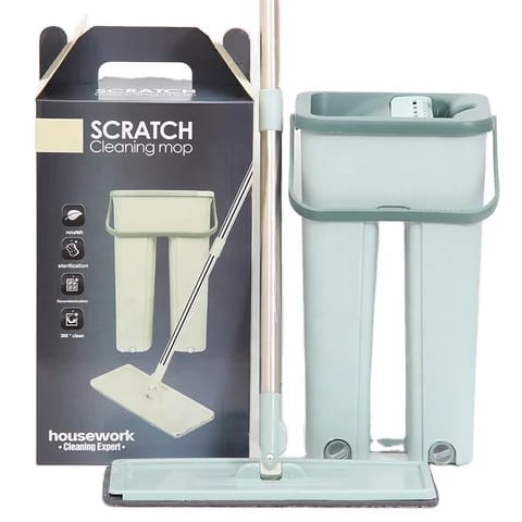 Home Cleaning System Squeeze Flat Floor Mop